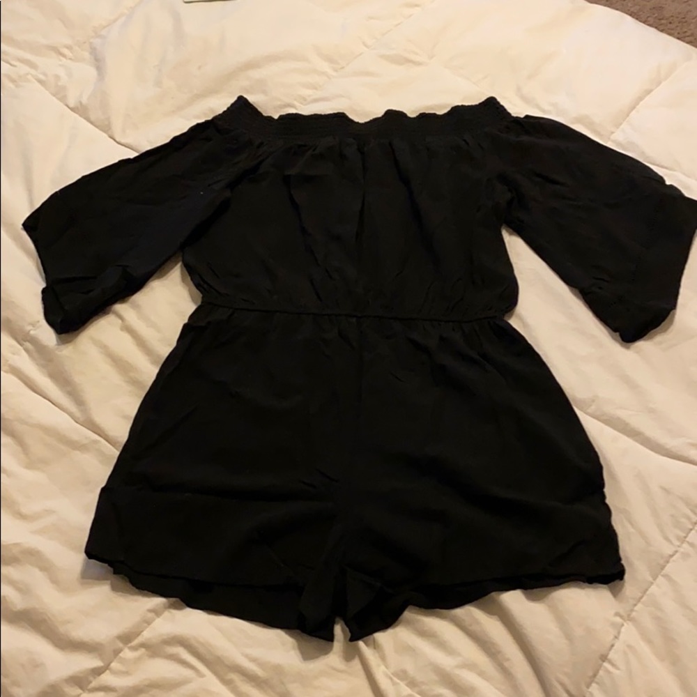Xhilaration smocked top Short jumpsuit